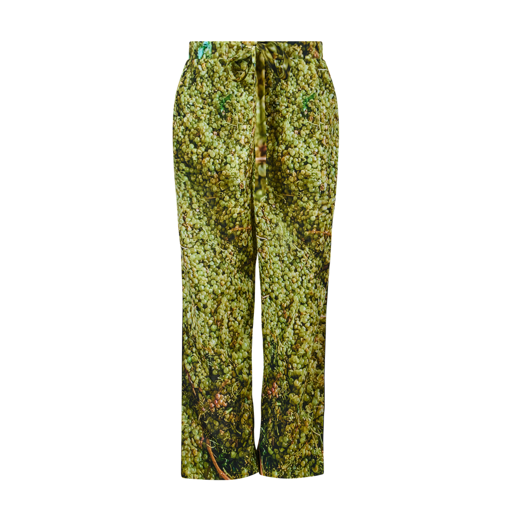 Green Grape Printed Cotton Pants