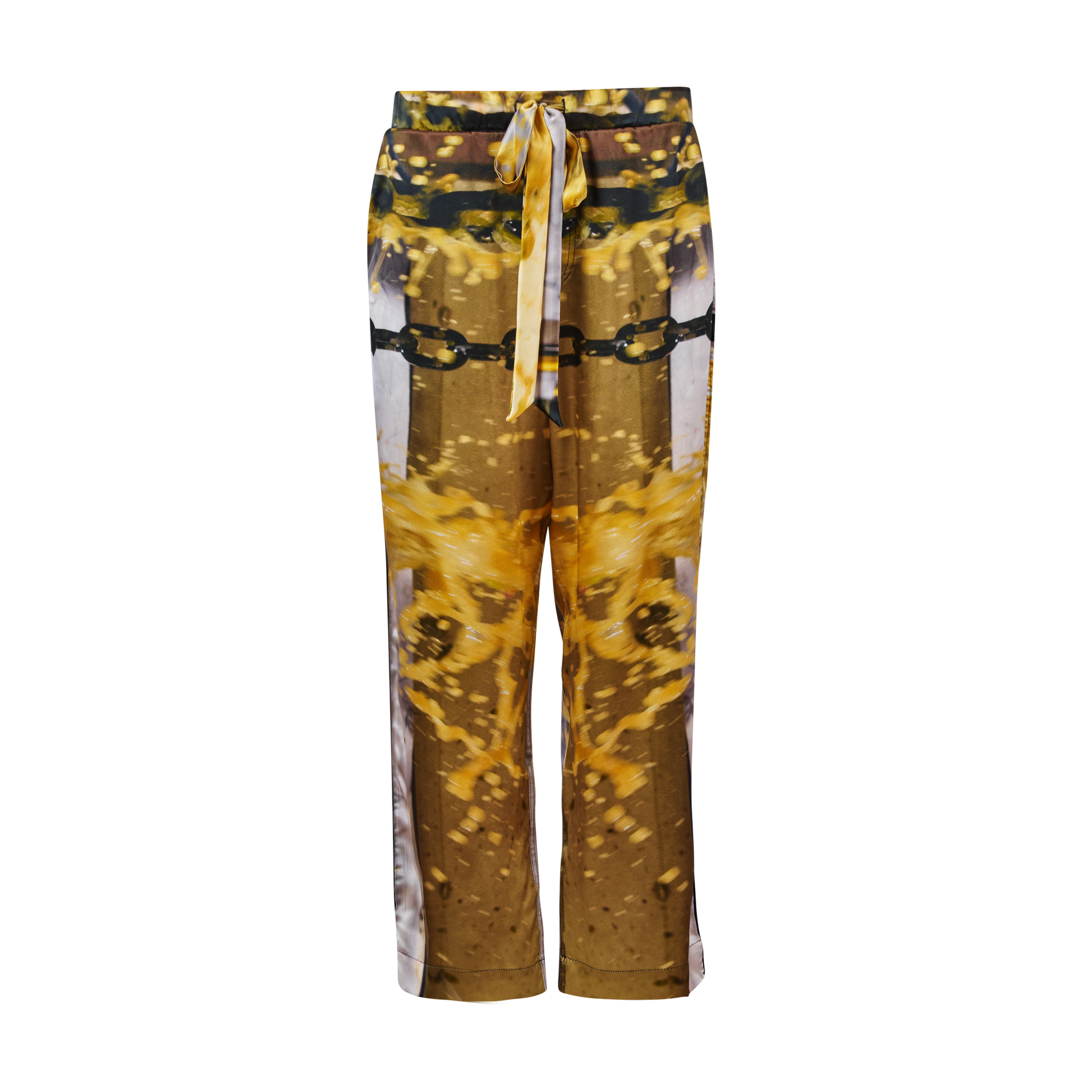 Steel Chain Silk Pants