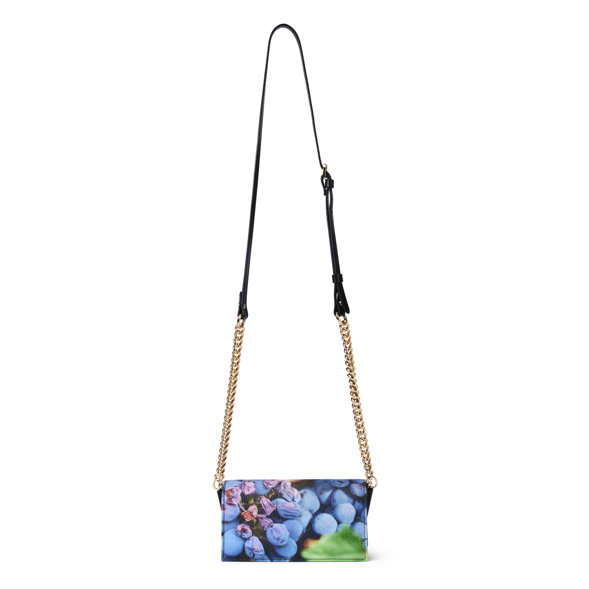 Red Wine Grape Leather Evening Bag