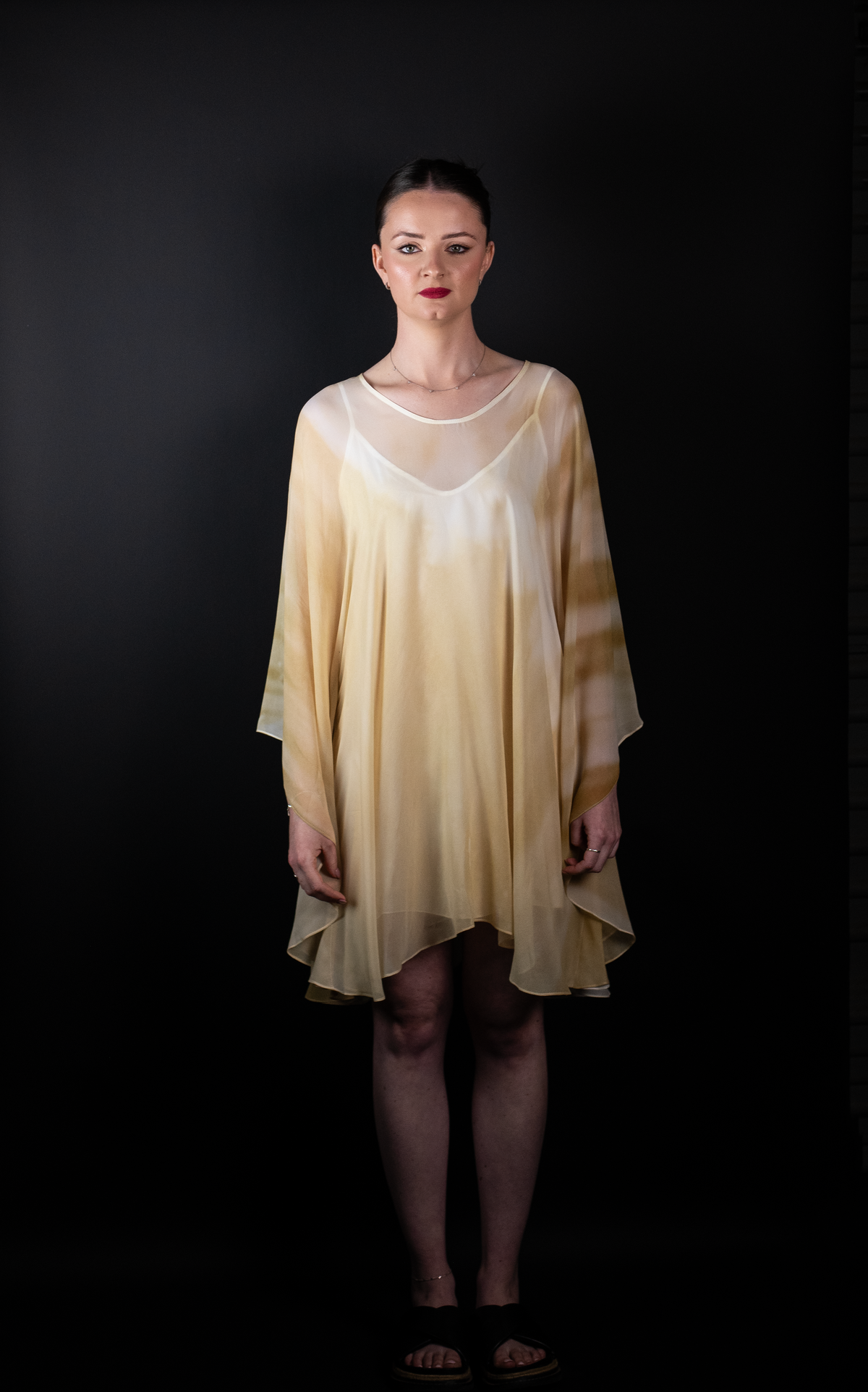 Grape juice Silk Caftan & Slik Slip