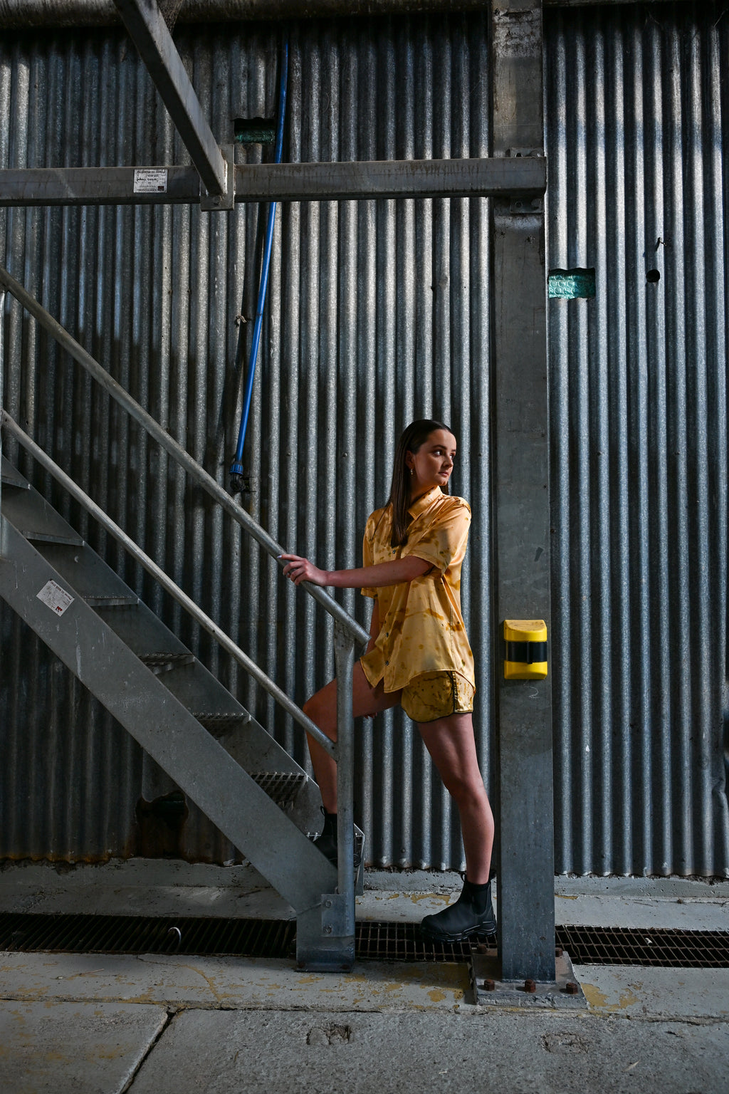 White Wine Grape Silk Shirt