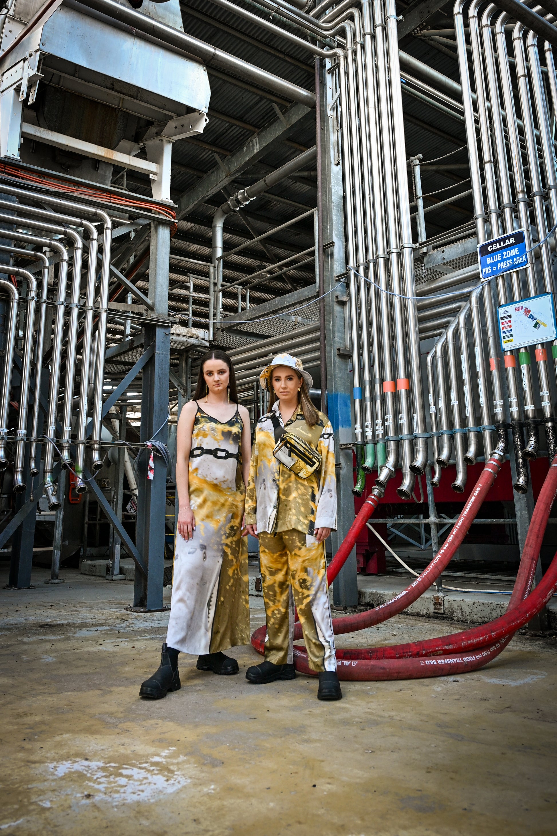 Steel Chain Silk Satin Shirt