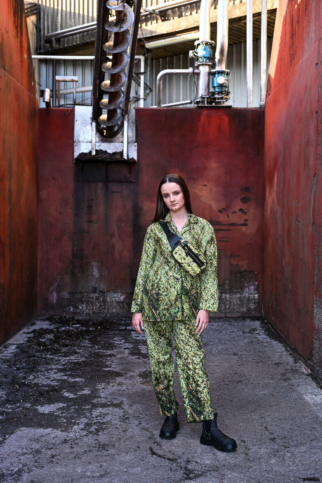 Green Grape Printed Cotton Pants