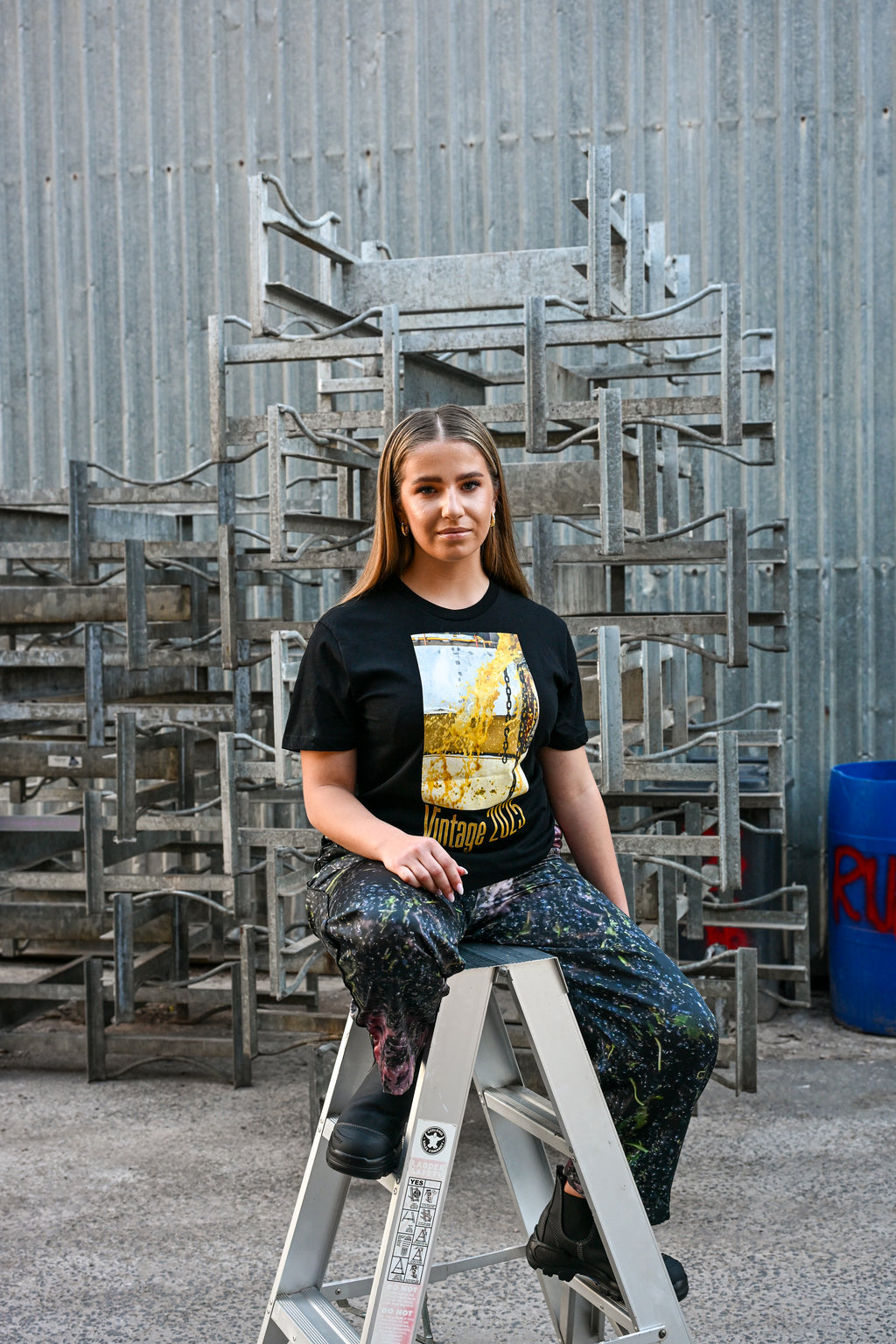 Vintage 2025 Black Tee